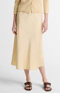 Vince Pull-On Satin Slip Skirt