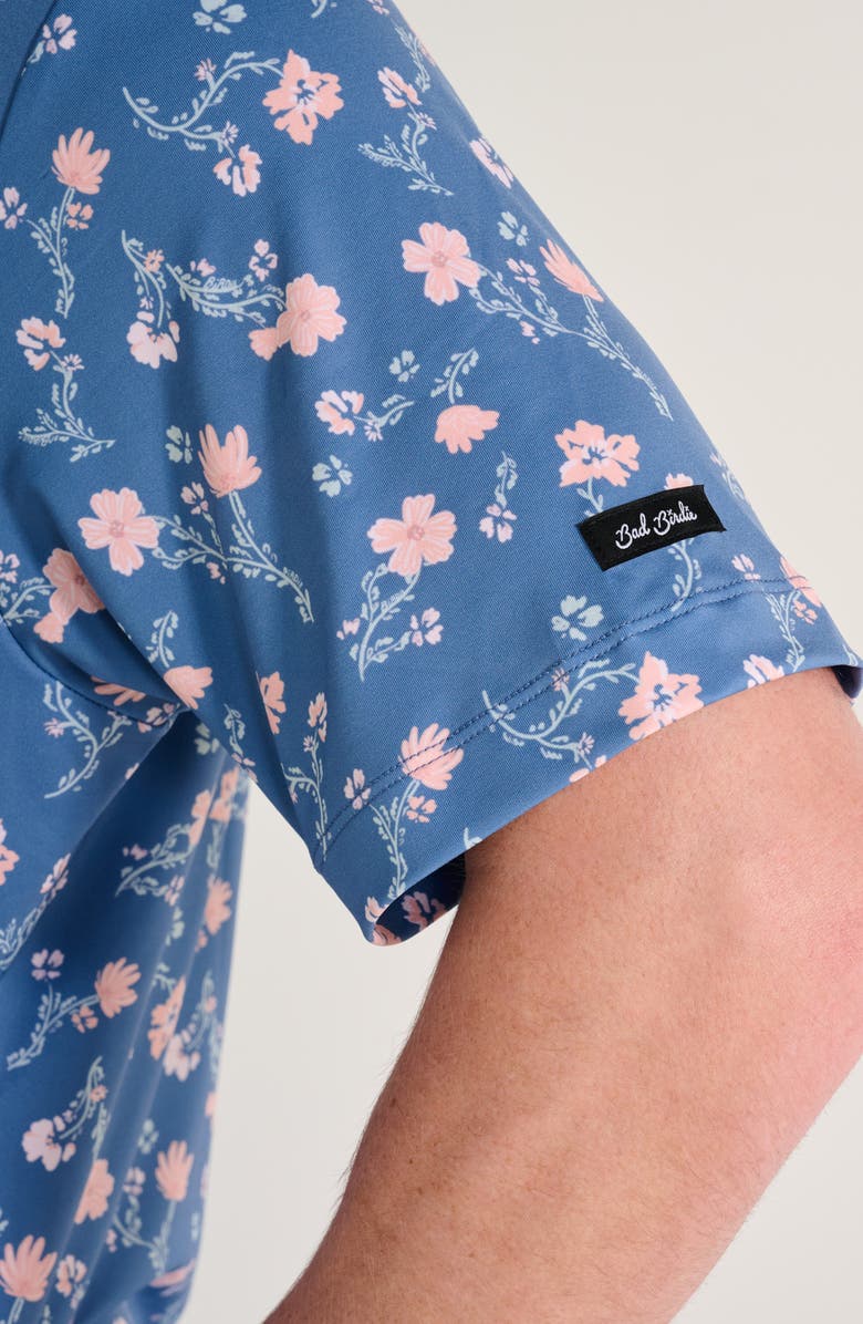 Bad Birdie Core Bad Paisley Floral Performance Golf Polo, Alternate, color, 