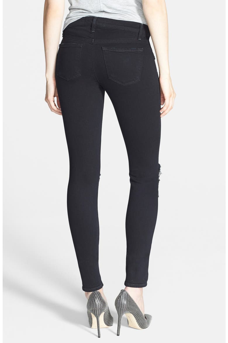 '620' Mid-Rise Skinny Jeans, Alternate, color, BLACKOUT