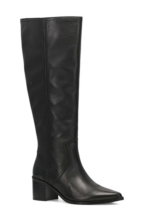Sadie Leather Knee High Boot