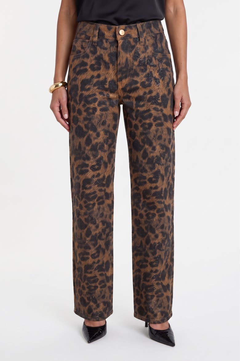 Marilyn Straight Leg Jeans, Main, color, Leopard
