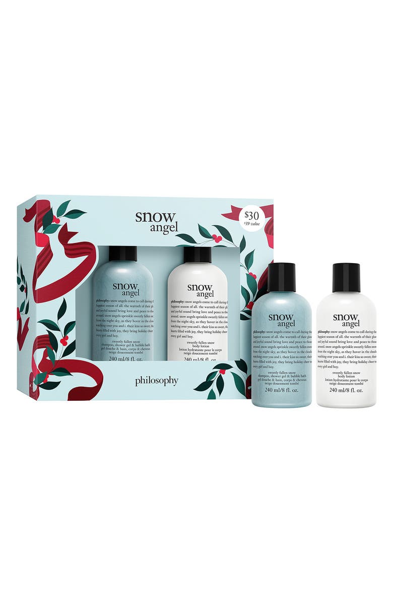 philosophy snow angel bath & body set, Main, color, 