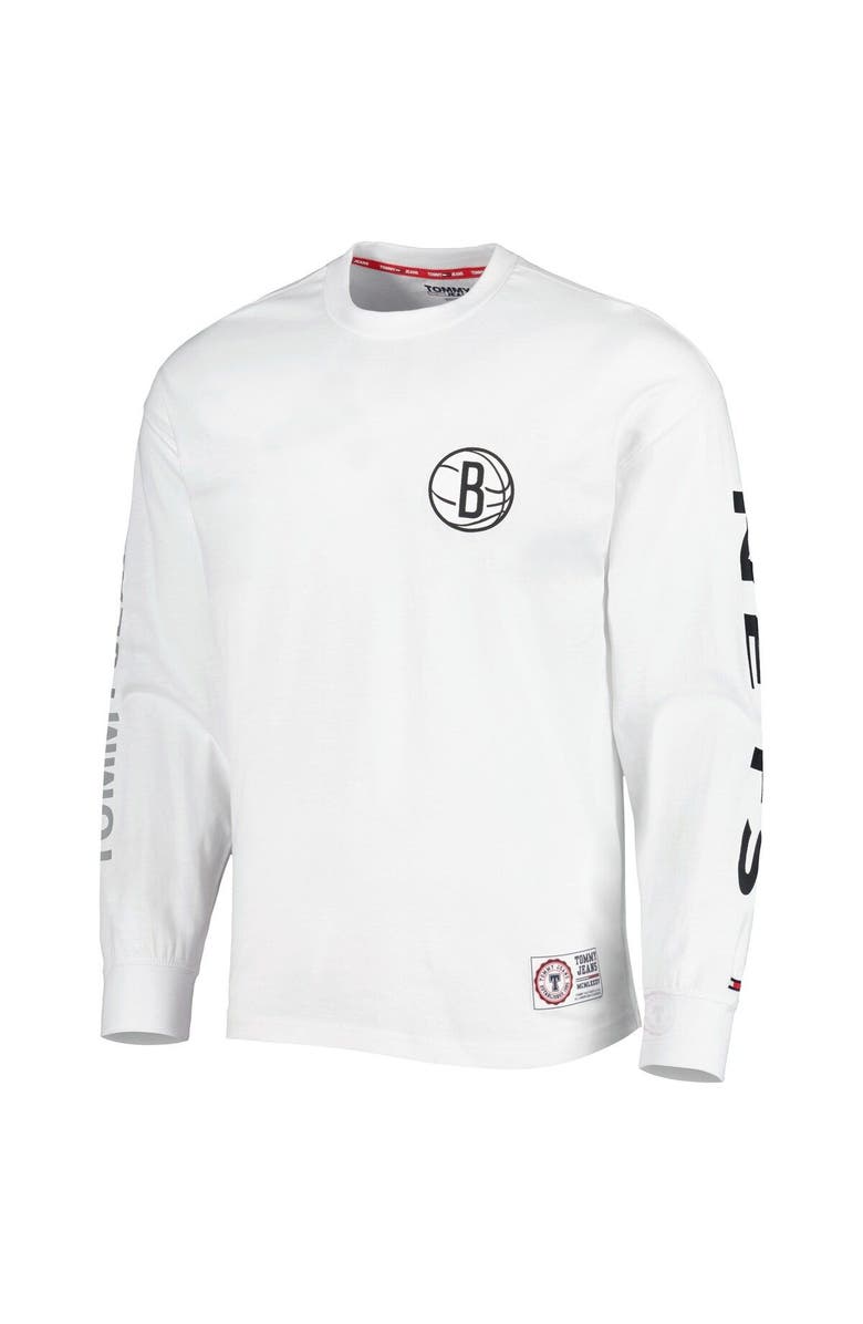 TOMMY JEANS Men's Tommy Jeans Black/White Brooklyn Nets Matthew 2-In-1 T-Shirt & Hoodie Combo Set, Alternate, color, Black