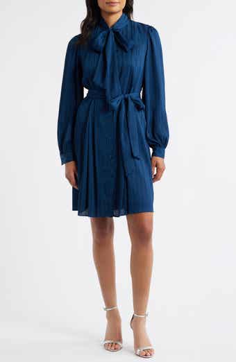 Julia Jordan Belted Long Sleeve Minidress