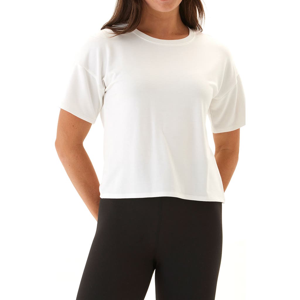 Threads 4 Thought Shana Drop Shoulder Terry Top In White
