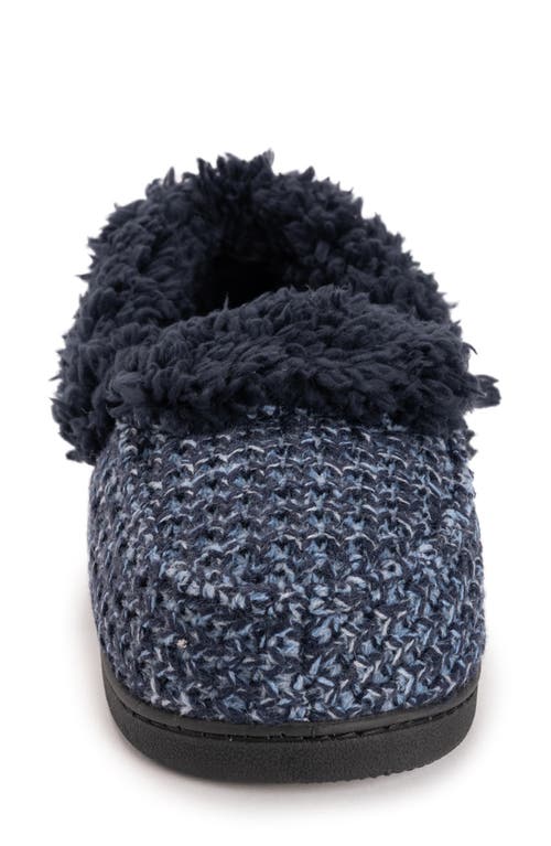 Muk Luks Anais Faux Fur Moccasin Slipper In Blue