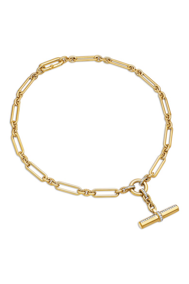 Lexington Chain Necklace in 18K Yellow Gold with Diamonds, Alternate, color, DIAMOND/ YELLOW GOLD