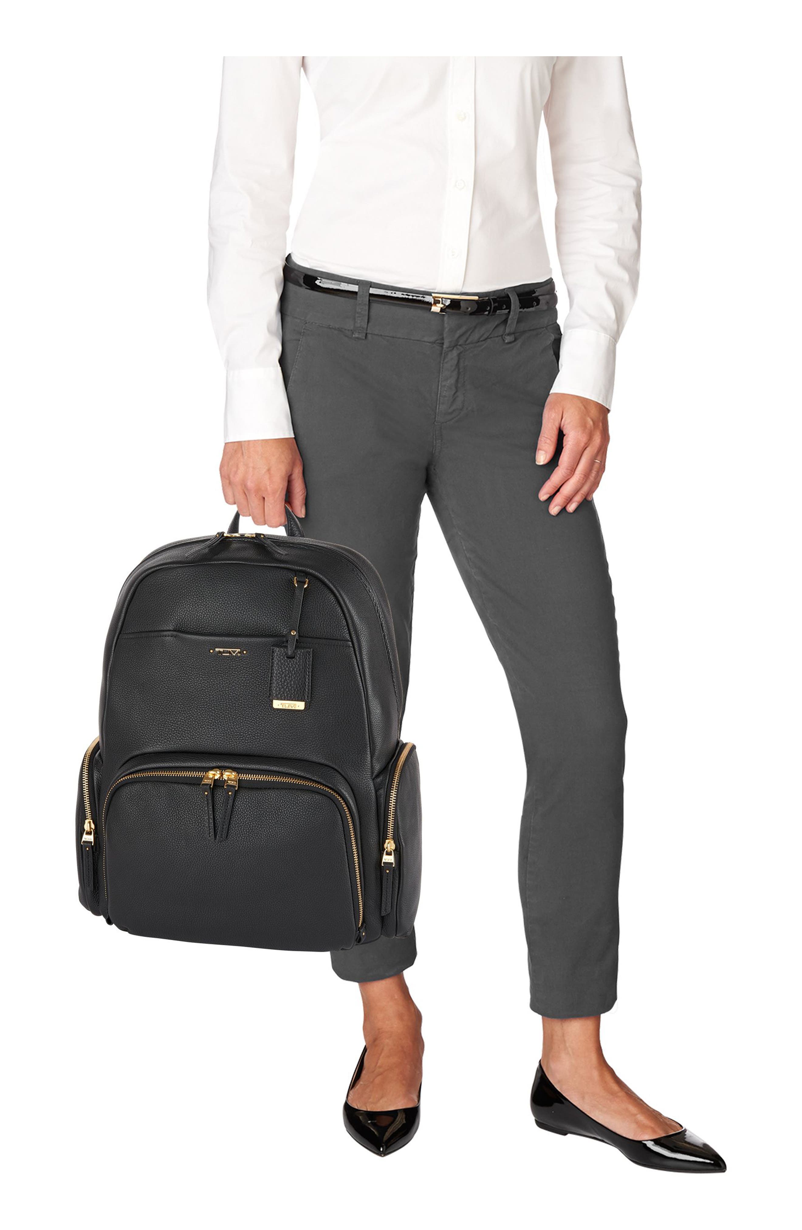 TUMI Calais Leather Computer Backpack, Alternate, color, 
