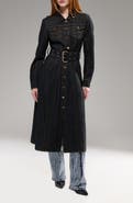 AZALEA WANG Evessa Denim Trench Coat