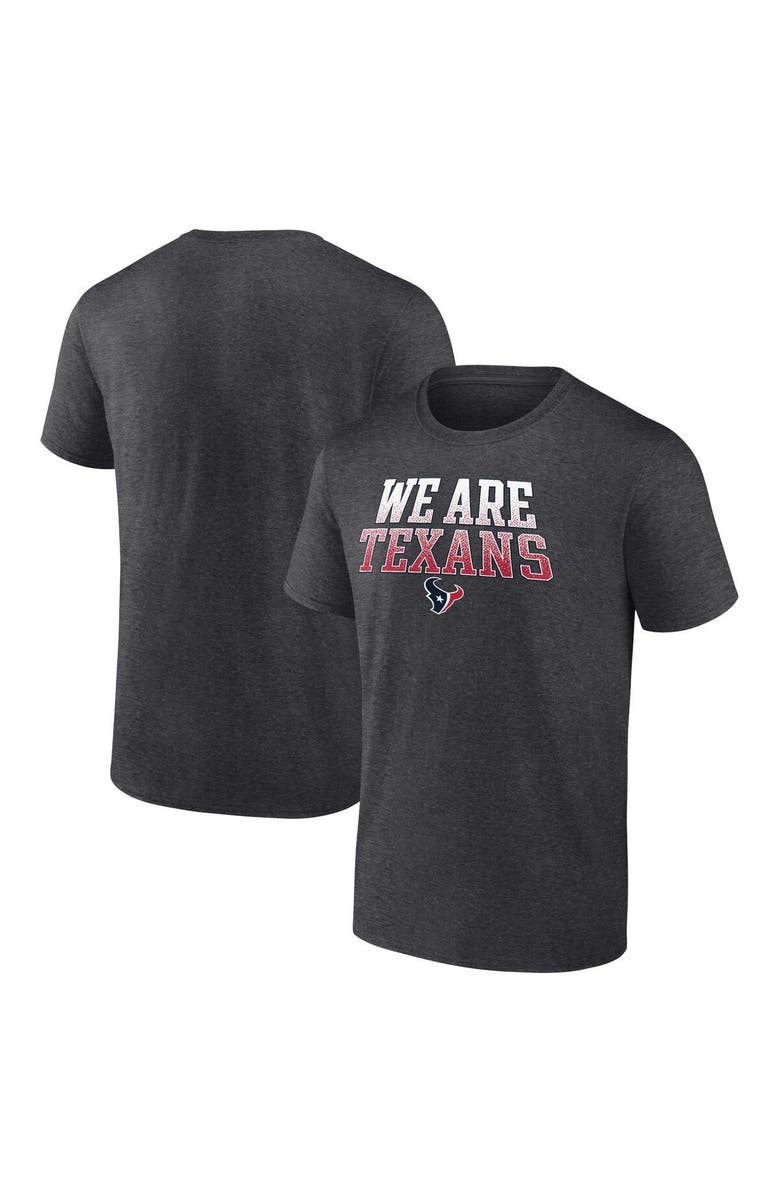 FANATICS Men's Fanatics Branded Charcoal Houston Texans Big & Tall We Are Texans Statement T-Shirt, Main, color, Charcoal