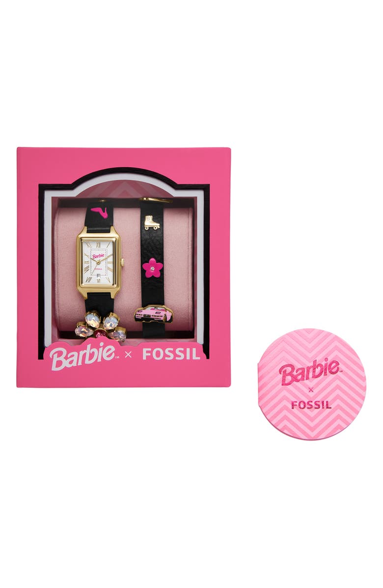 Fossil x Barbie Double Wrap Leather Strap Watch, 23mm, Alternate, color, 