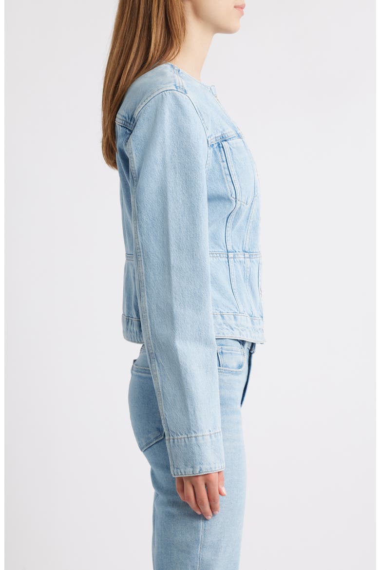 Isara Denim Jacket, Alternate, color, FLOWERS
