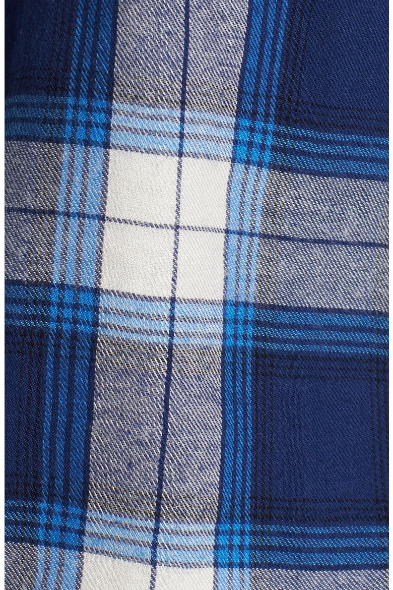 Plaid Cotton Blend Shirt, Alternate, color, BLUE TWILIGHT SCHY PLAID