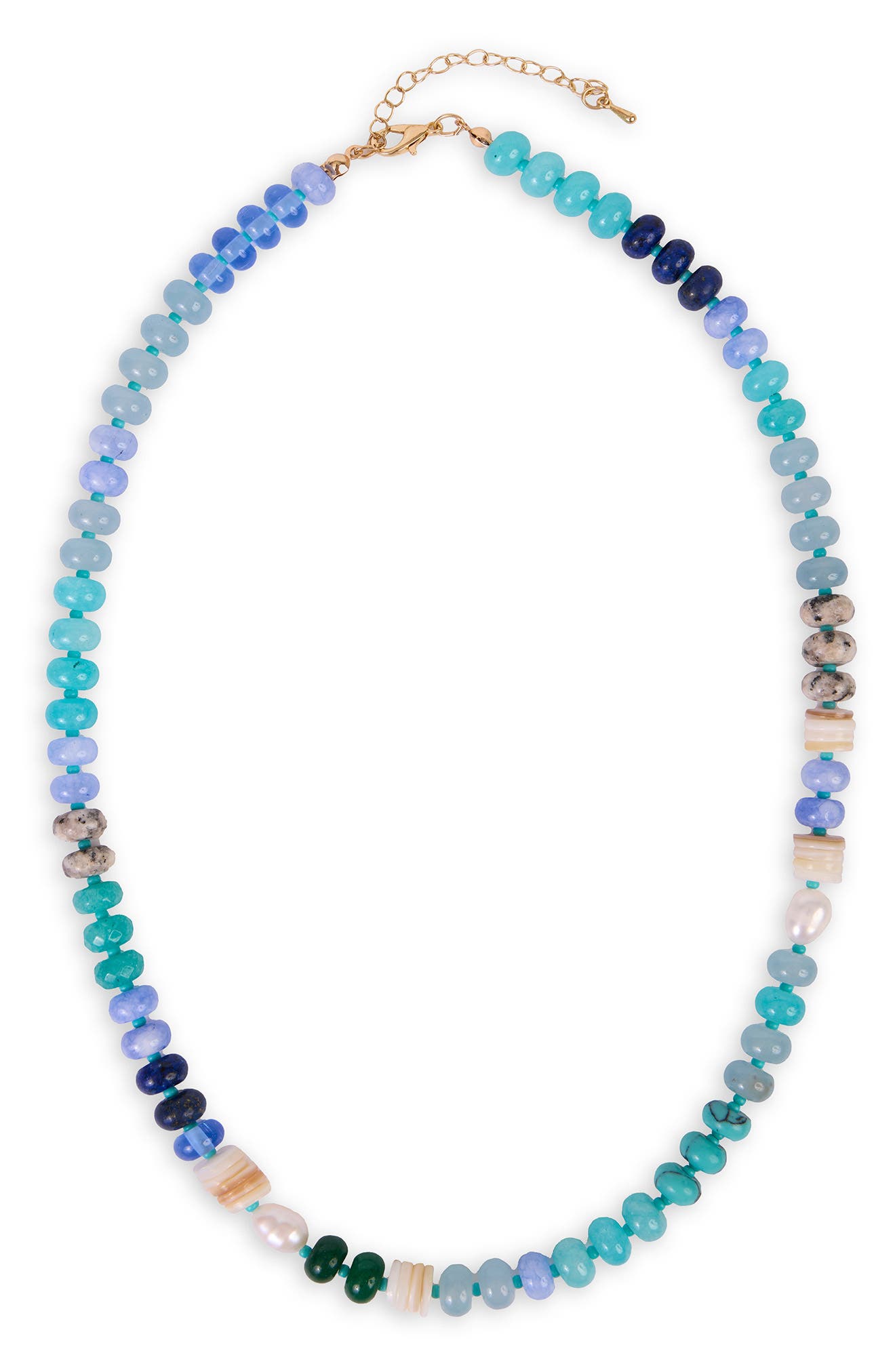 SAACHI Mixed Bead Statement Necklace