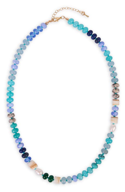 Mixed Bead Statement Necklace