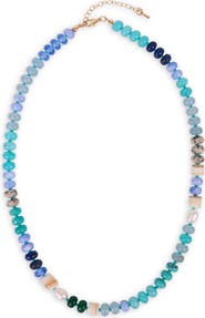 SAACHI Mixed Bead Statement Necklace