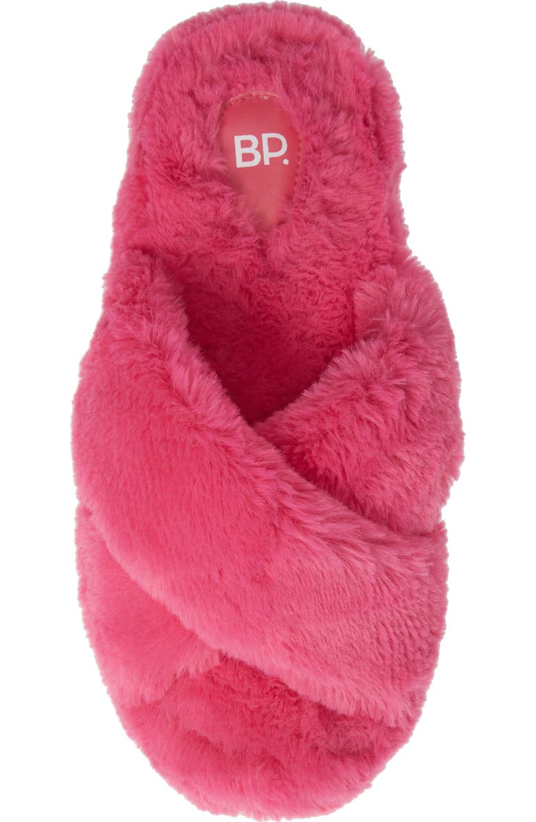 BP. Giaa Faux Fur Slipper, Alternate, color,