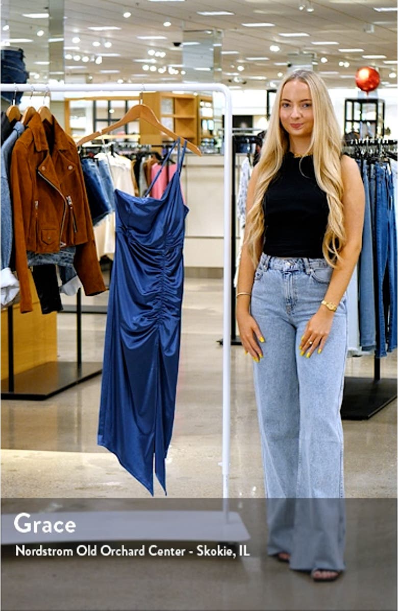 One-Shoulder Satin Cocktail Dress, sales video thumbnail