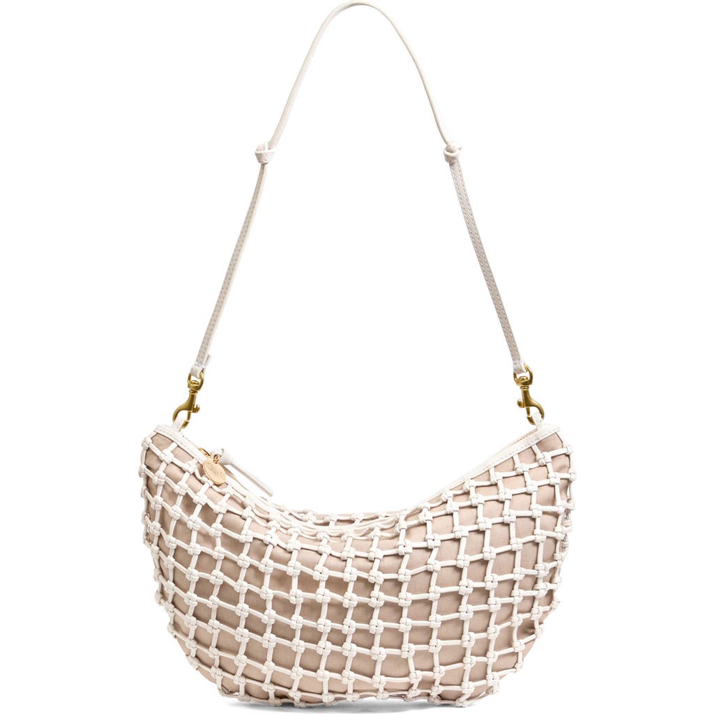 Clare V . Lune Charms Knotted Leather Shoulder Bag