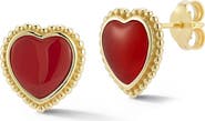 GLAZE JEWELRY Heart Stud Earrings