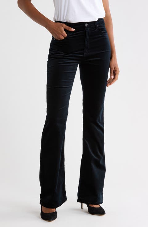 Alexxis Coated High Waist Bootcut Jeans