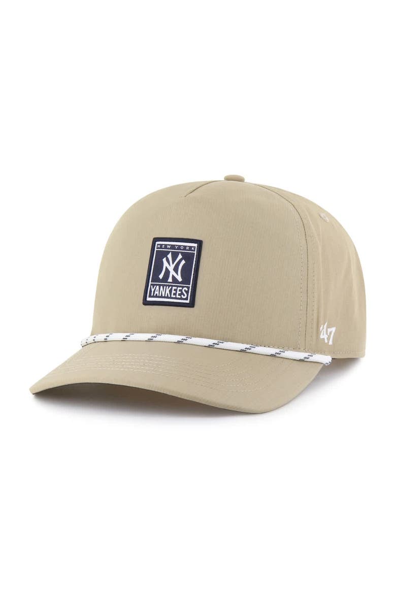 Men's '47 Khaki New York Yankees Cozumel Hitch Adjustable Hat, Main, color, Khaki