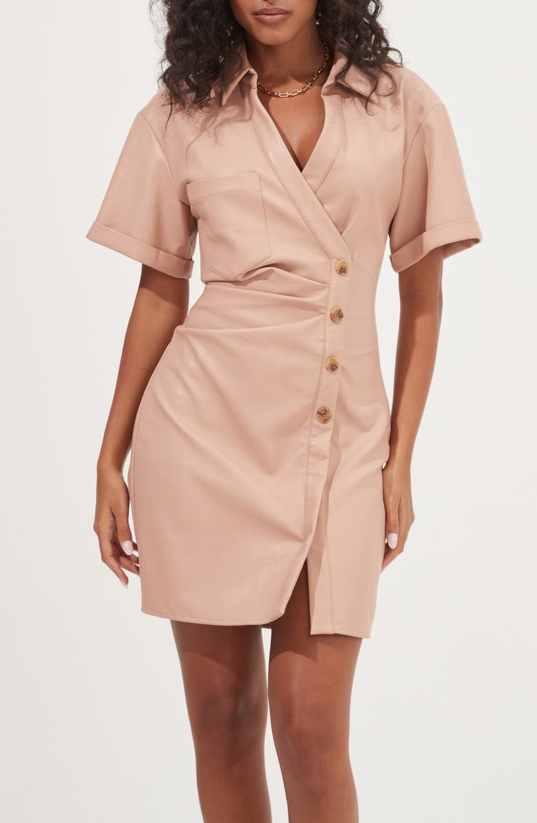 ASTR the Label Terra Short Sleeve Dress, Alternate, color, 