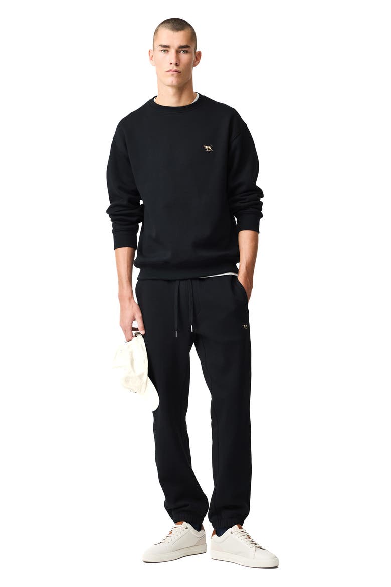 Otago Crewneck Sweatshirt, Alternate, color, NOIR