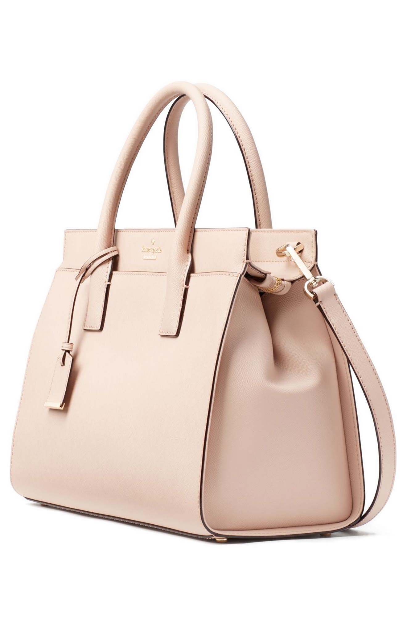 cameron street - candace leather satchel, Alternate, color, TOASTED WHEAT