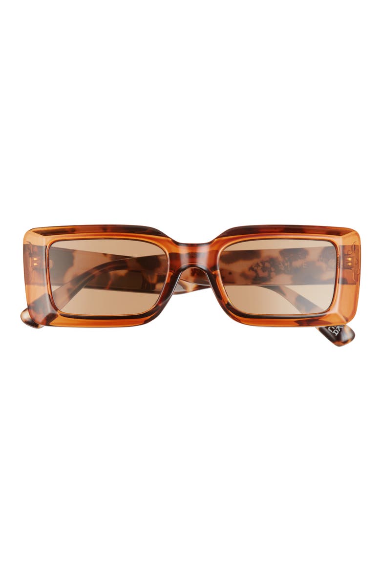 Parallax 50mm Rectangular Sunglasses, Main, color, CARAMEL/ COOKIE TORT