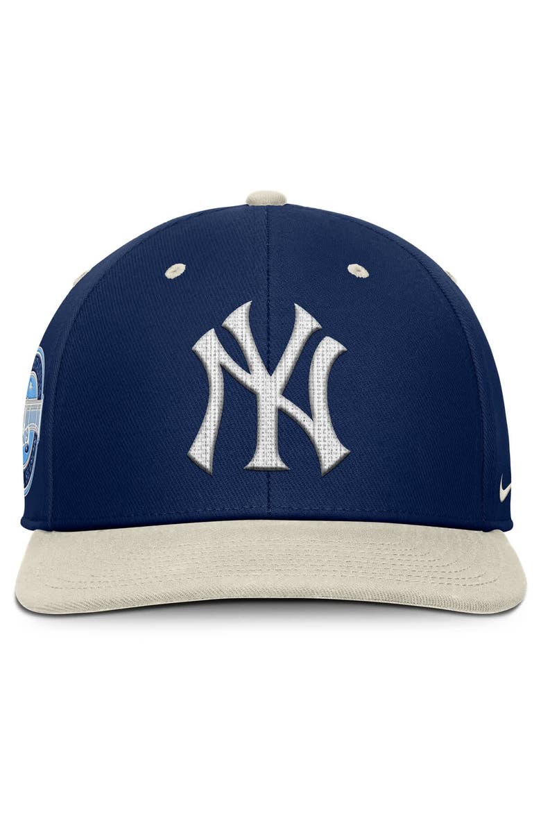 Nike Men's Nike Navy/Cream New York Yankees Pro Performance Snapback Hat, Alternate, color, 
