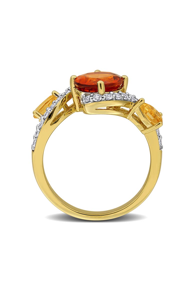 Madeira Citrine & White Topaz Ring, Alternate, color, ORANGE CITRINE