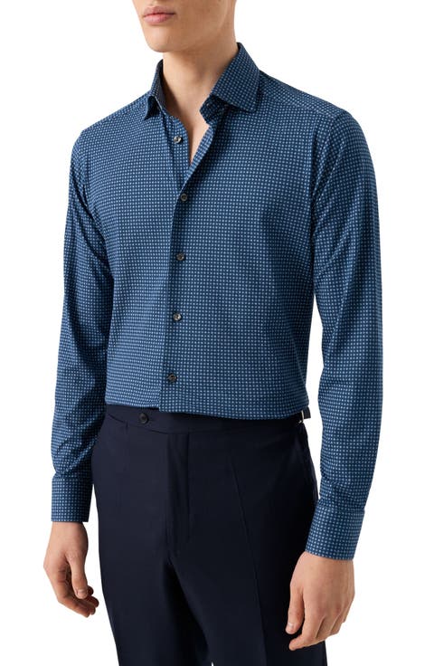 Slim Fit 4Flex Fit Stretch Jersey Dress Shirt