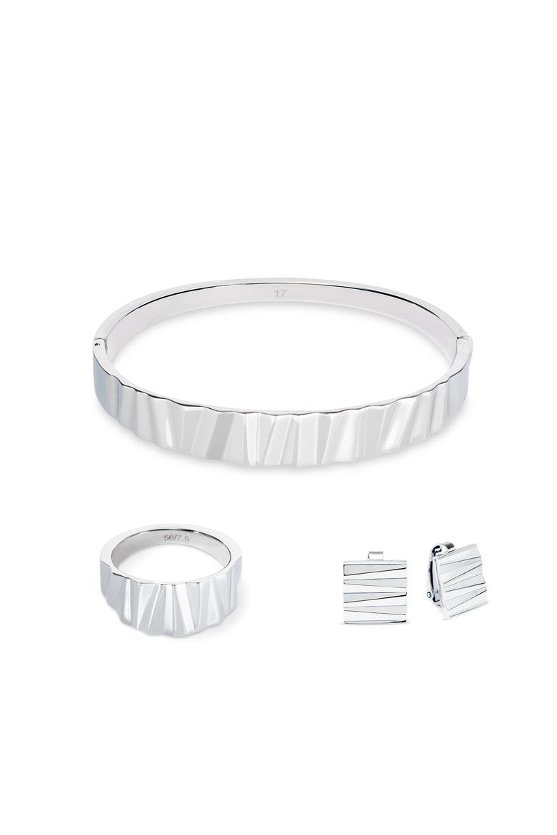 Classic Wave Silver Bracelet, Alternate, color, Silver
