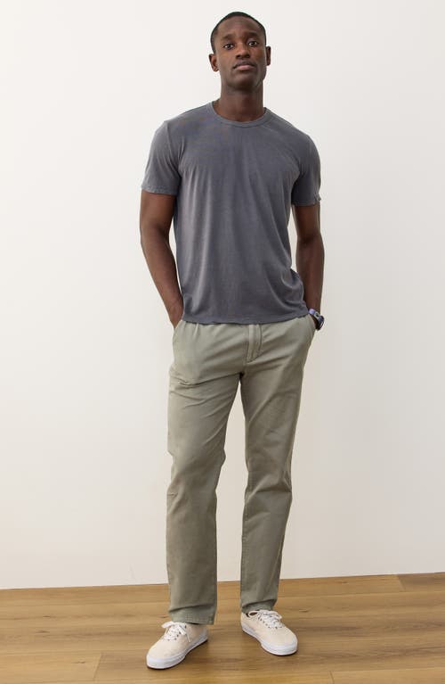 Marine Layer Signature Crewneck T-shirt In Gray