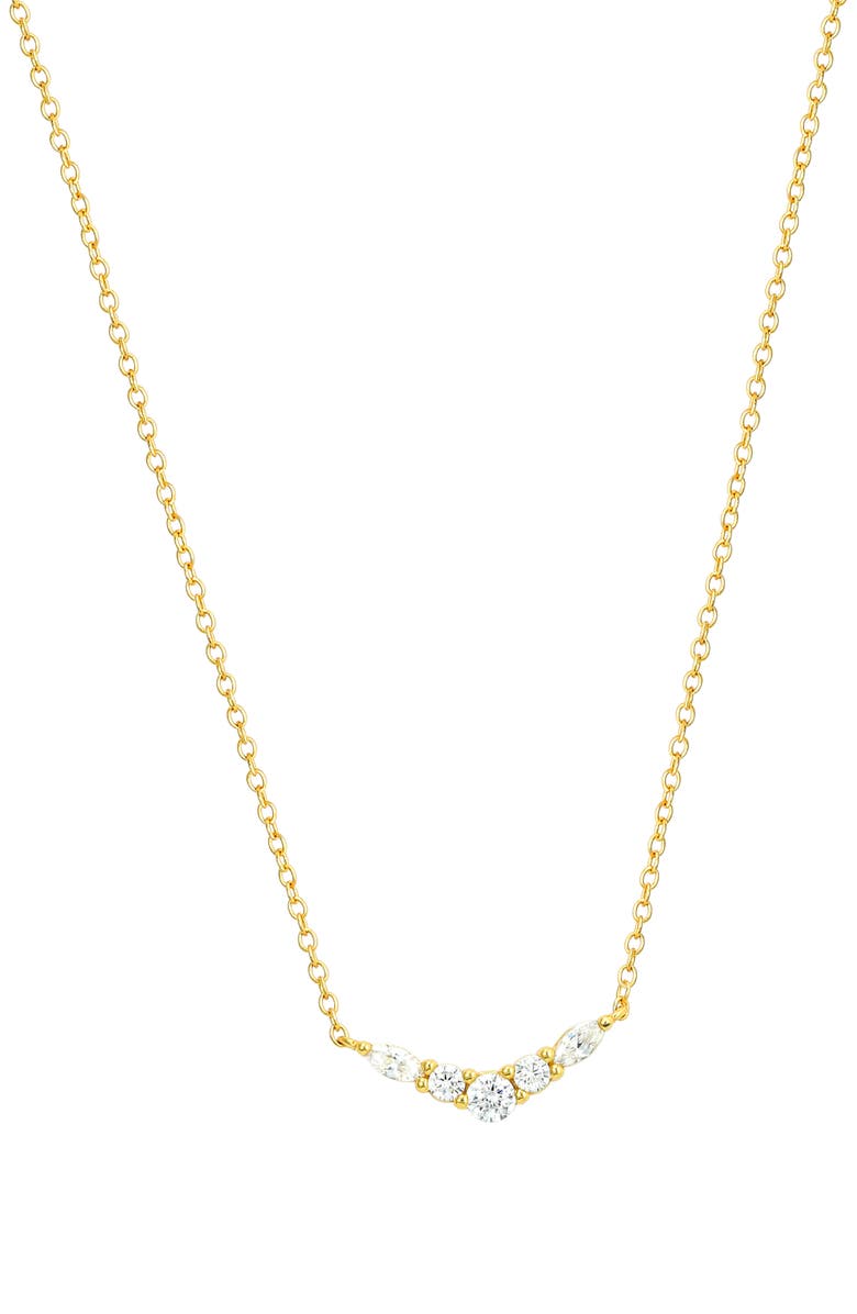 CANDELA JEWELRY Cubic Zirconia Pendant Necklace, Main, color,