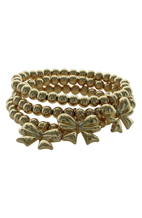 Stacked Bow Bracelets