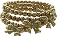 OLIVIA WELLES Stacked Bow Bracelets