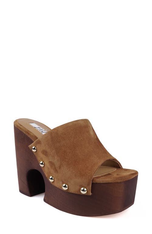 ZIGI Atlas Platform Slide Sandal in Tan Suede  product