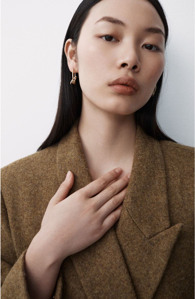 Otiumberg 14kt Gold Vermeil Pave Spiralis Earrings, Alternate, color, Yellow Toned Gold