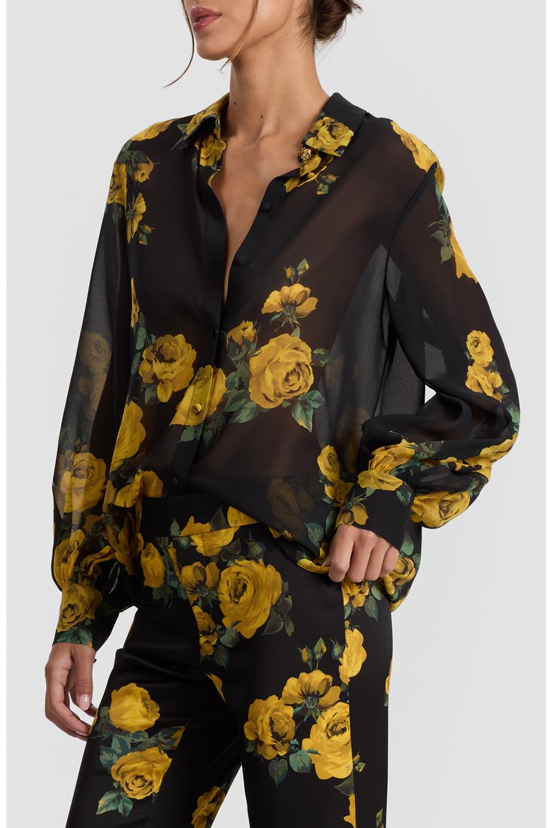 Candace Blouson Sleeve Shirt, Alternate, color, ROSEHIPS