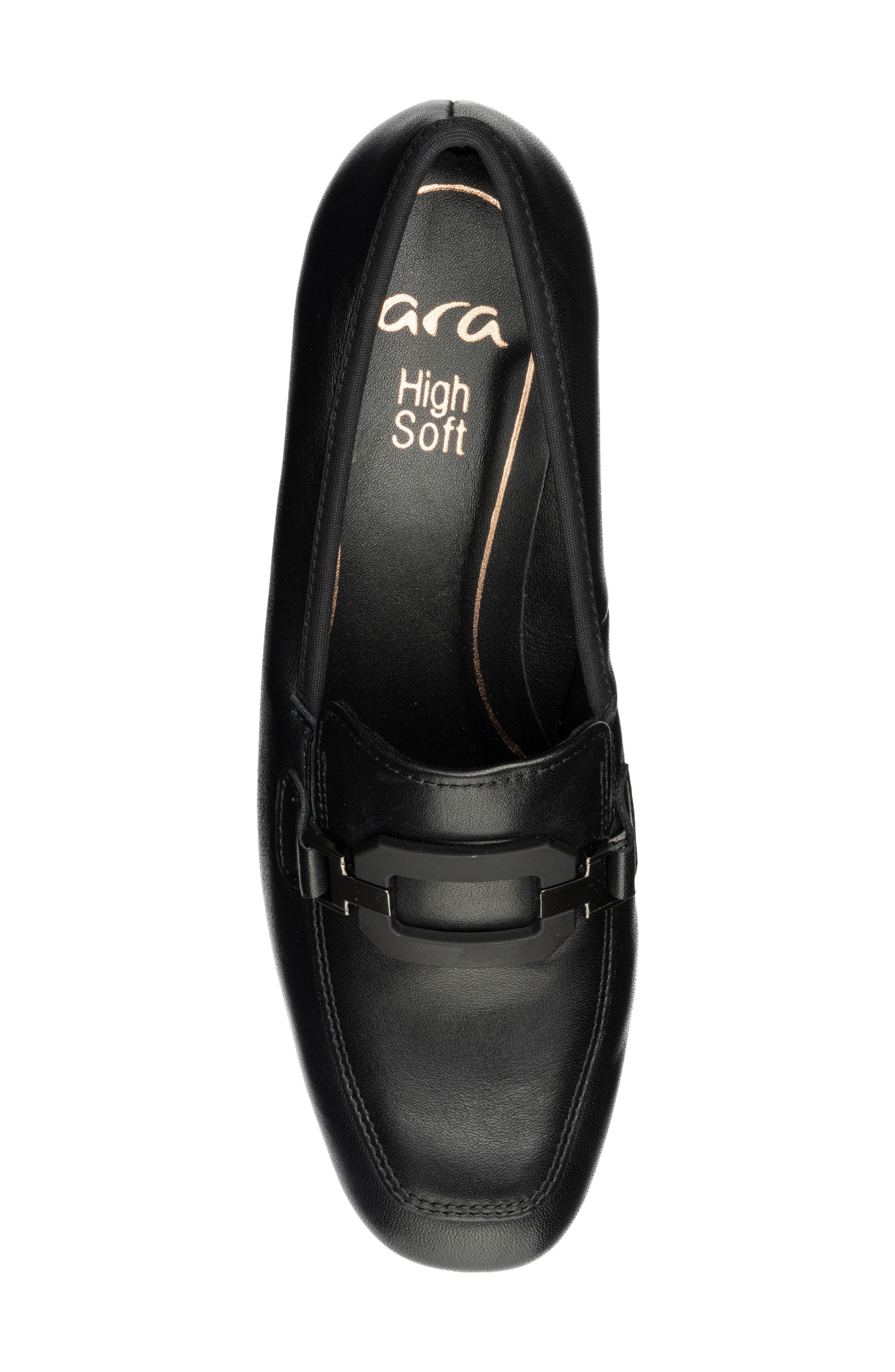 ara Giza Loafer Pump, Alternate, color, Black