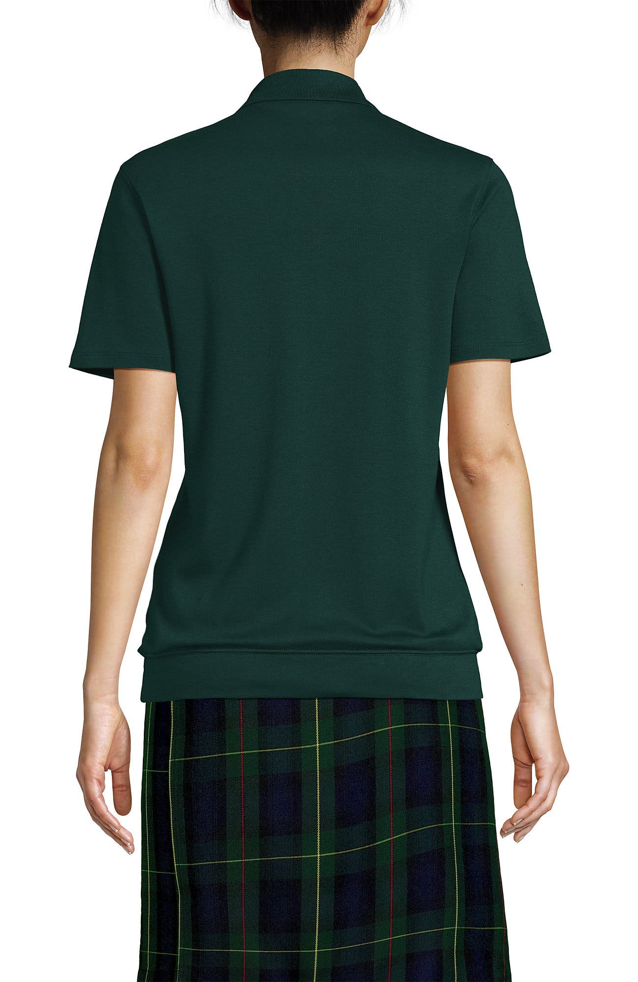 Short Sleeve Banded Bottom Polo Shirt - image 4