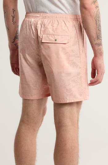 Running Check Nylon Drawstring Shorts