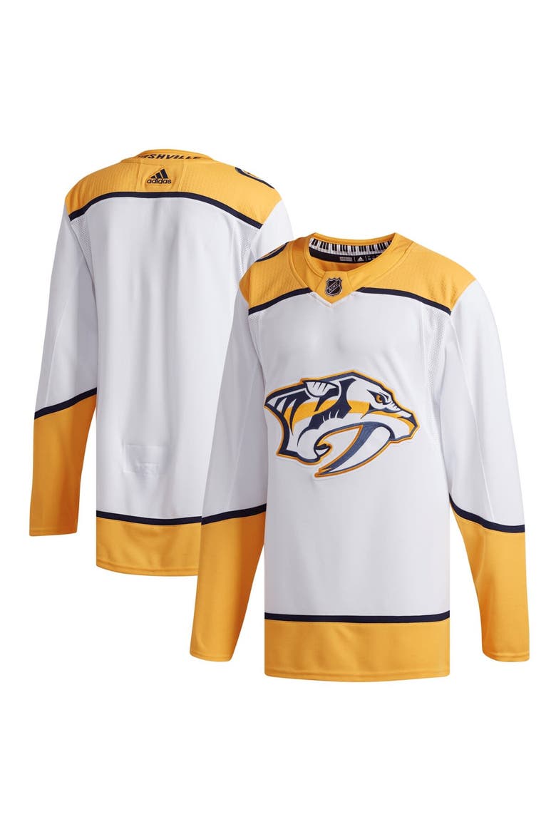 Men's adidas White Nashville Predators Away Authentic Jersey, Main, color, White