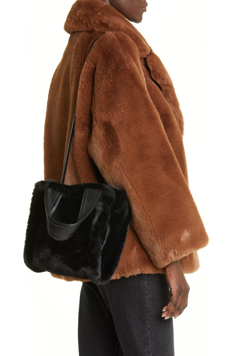 Stand Studio Lisetnis Faux Fur Tote, Alternate, color,
