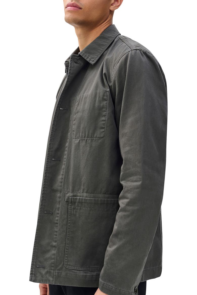 Evan Twill Chore Jacket, Alternate, color, DARKSHADOW
