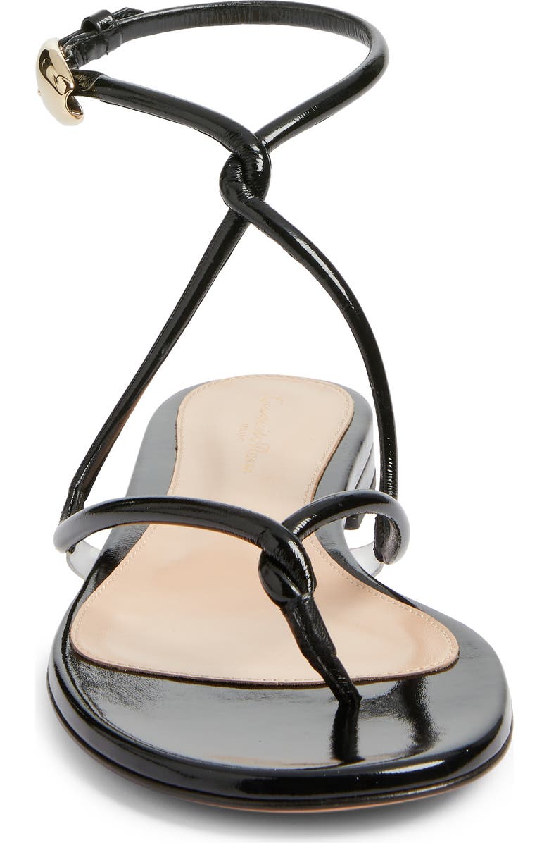 Gianvito Rossi Nuit Ankle Strap Sandal, Alternate, color, Black