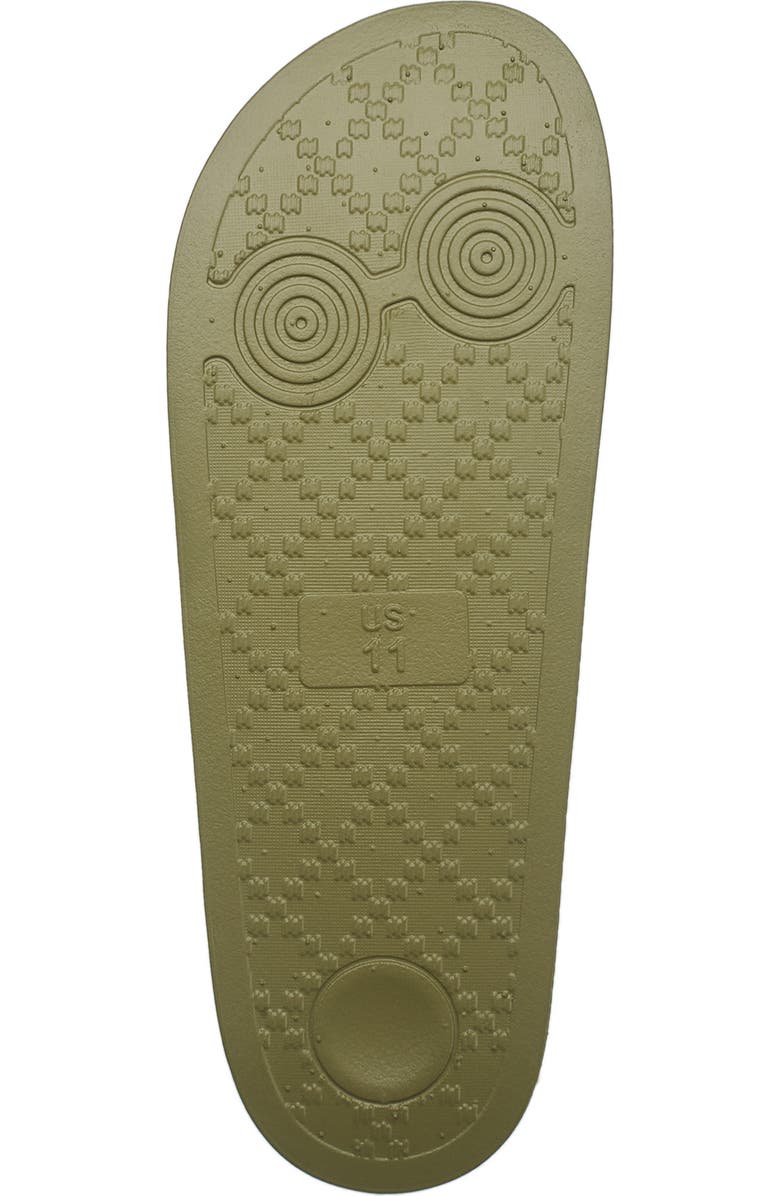 True Religion Men's 112 Logo Slide, Alternate, color, Olive