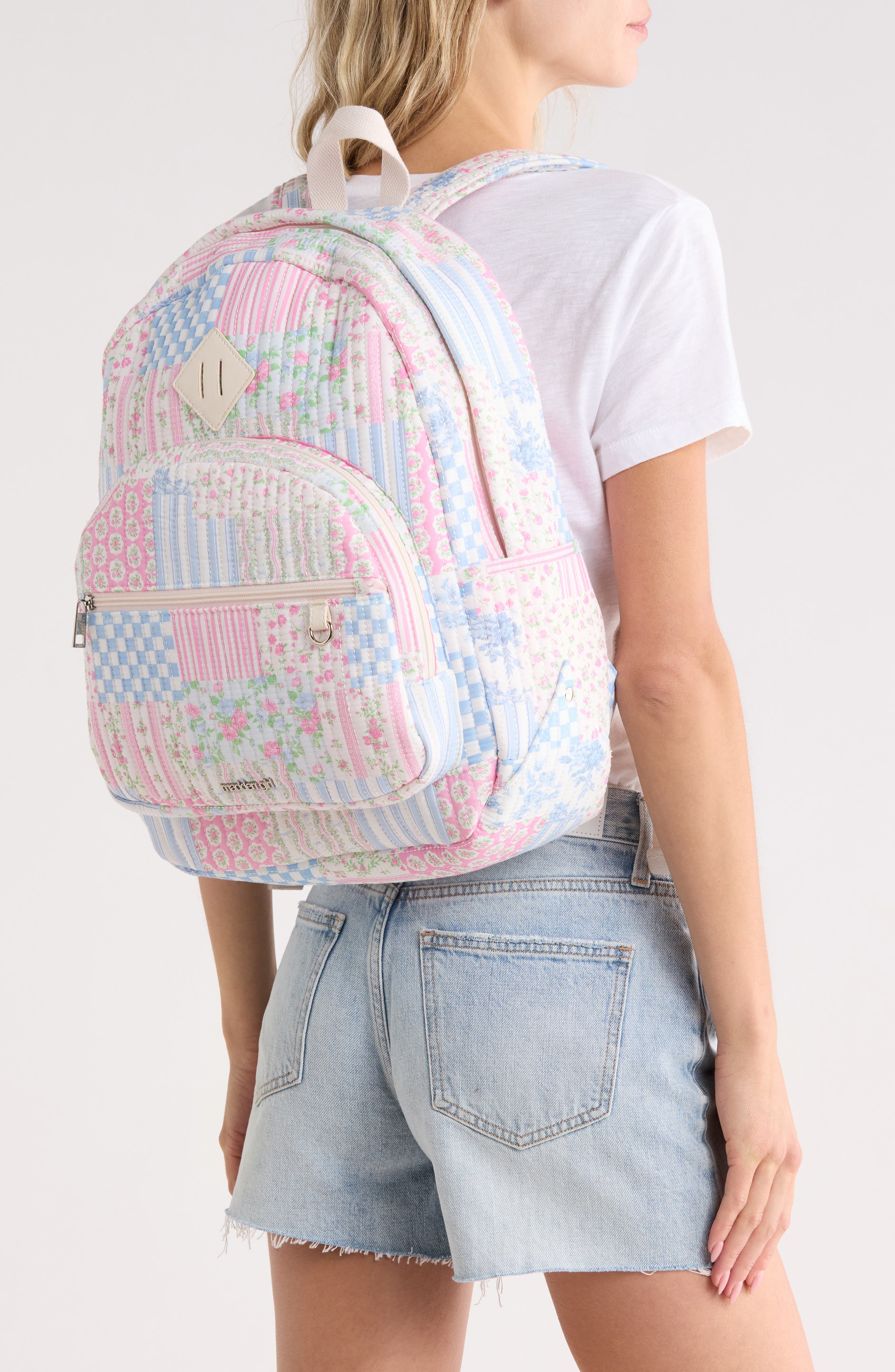 Quilted Backpack & Lunch Tote Set, Alternate, color, PATCHWORK